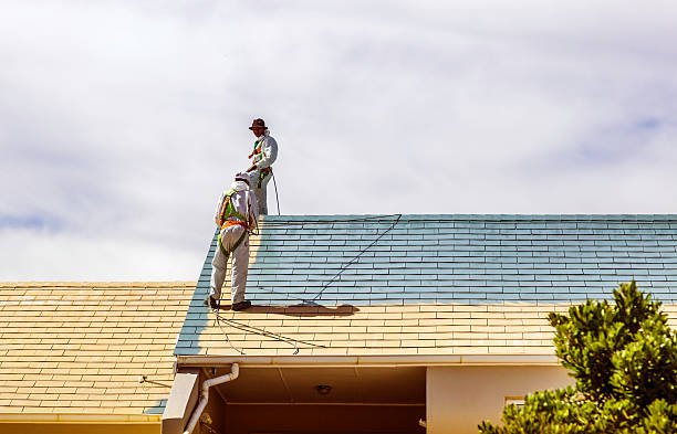 roofers painting tiled roof locally across Hobart Tasmania