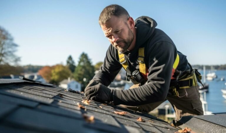 Hobart roofing experts working on tiled roof